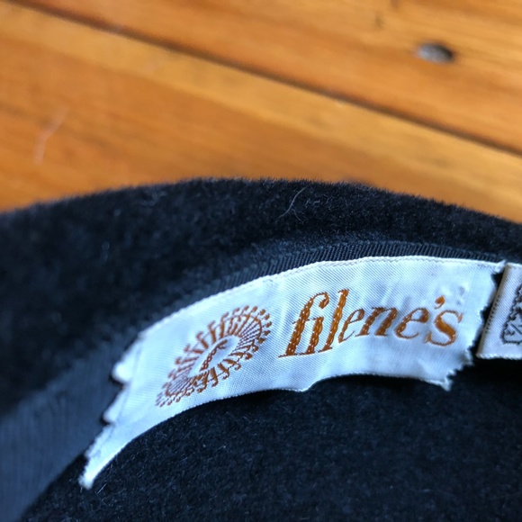 Vintage Filene's Black Hat Awesome Shape - Picture 9 of 10